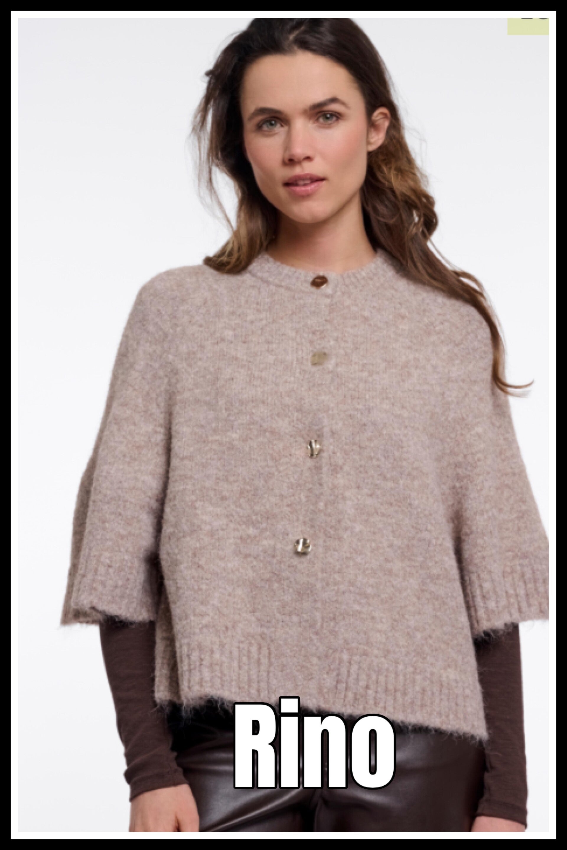 Rino&Pelle vest Elco - taupe mêlee