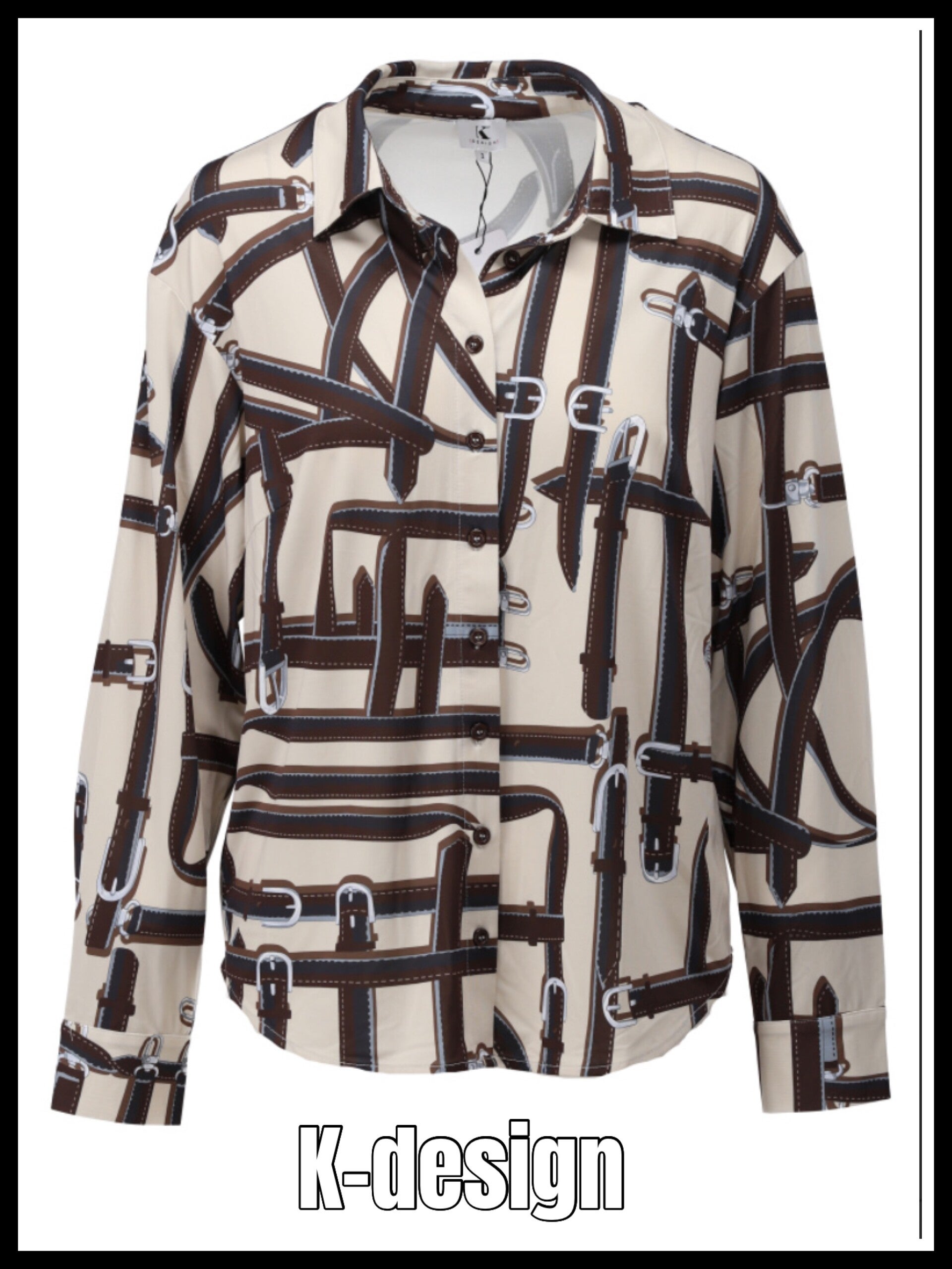 K-design blouse  D 101  A print