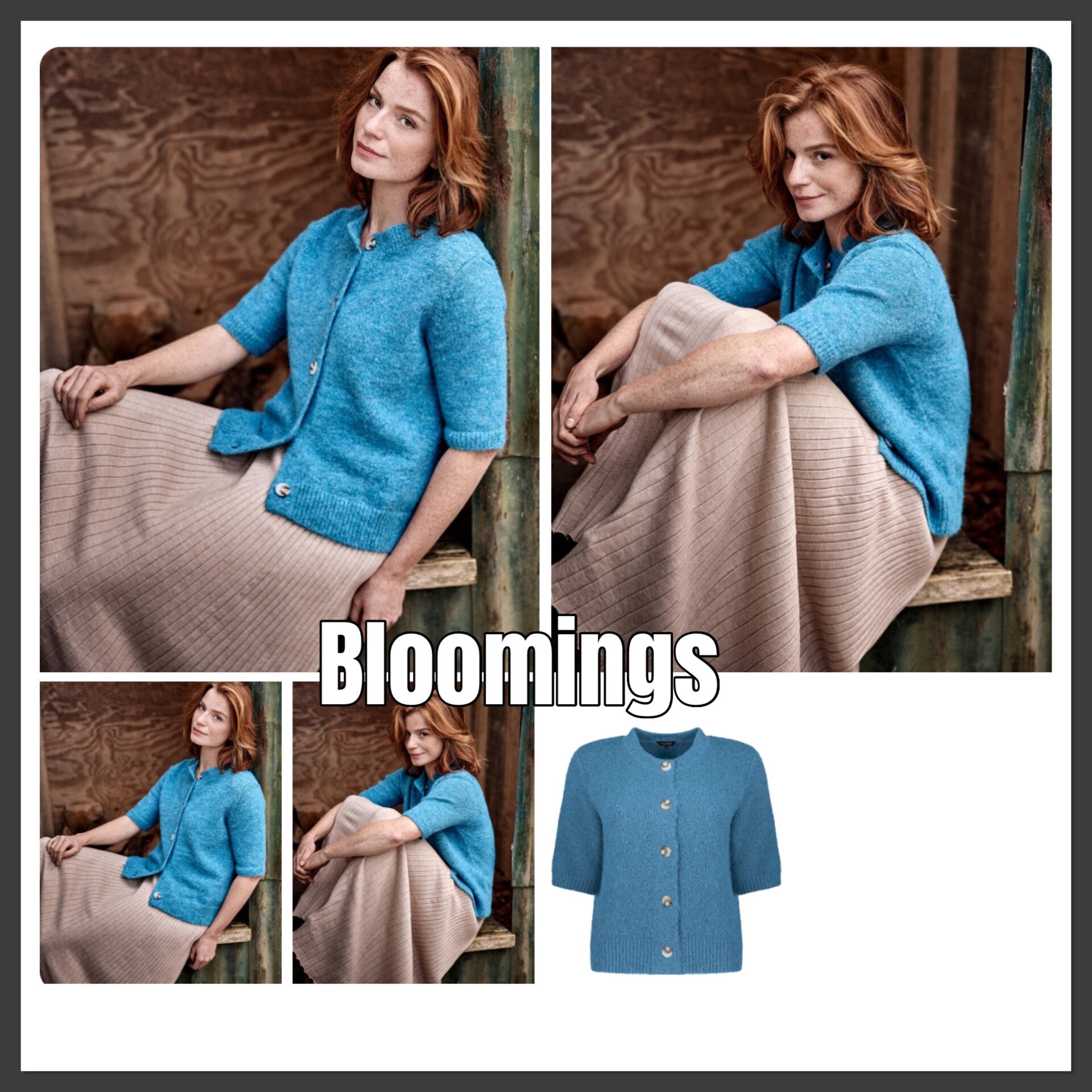 Bloomings vest 9070 - blue ashes
