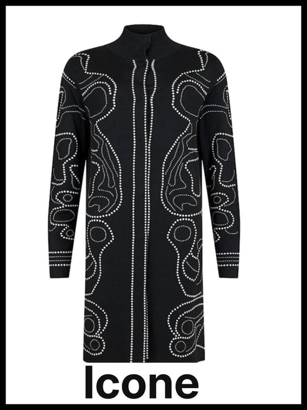 I Cona Vest  60002 zwart/ecru