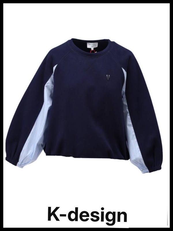 K-design sweater D509 donker blauw