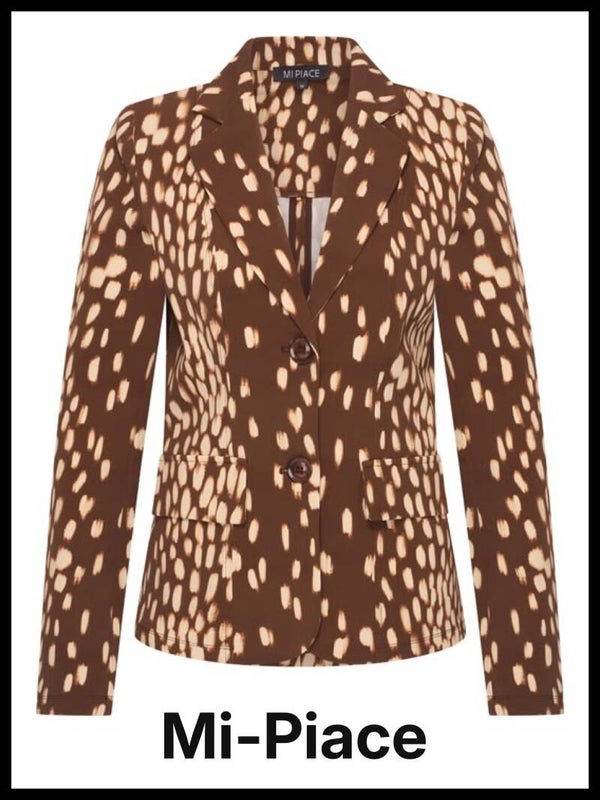 Mi Piace blazer Bambi B bruin/zand