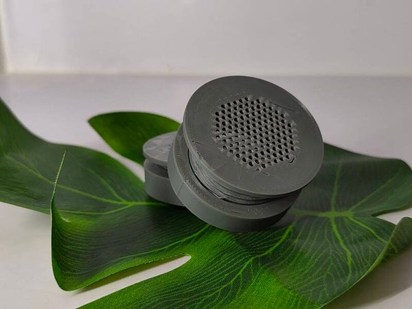 Lüftungsgitter für Futtertierboxen rund