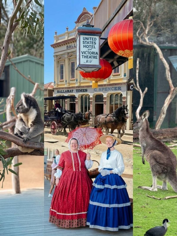 SOVEREIGN HILL (altin kasabasi)- BALLARAT WILDLIFE PARK (hayvanlar)