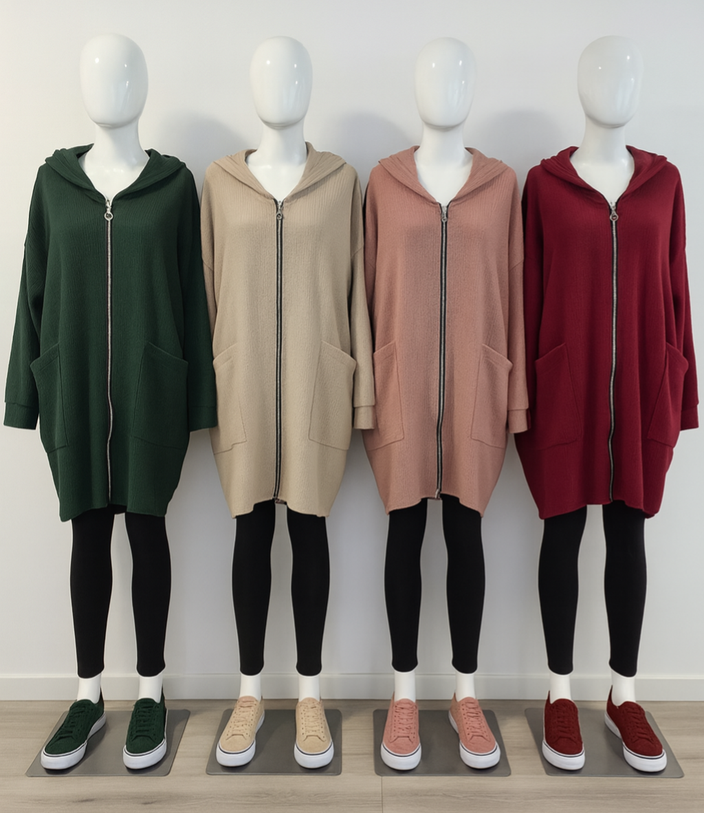 Long Oversize Strickjacke - Allrounder