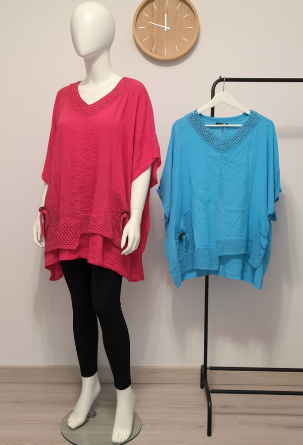 legeres Oberteil mit Tasche