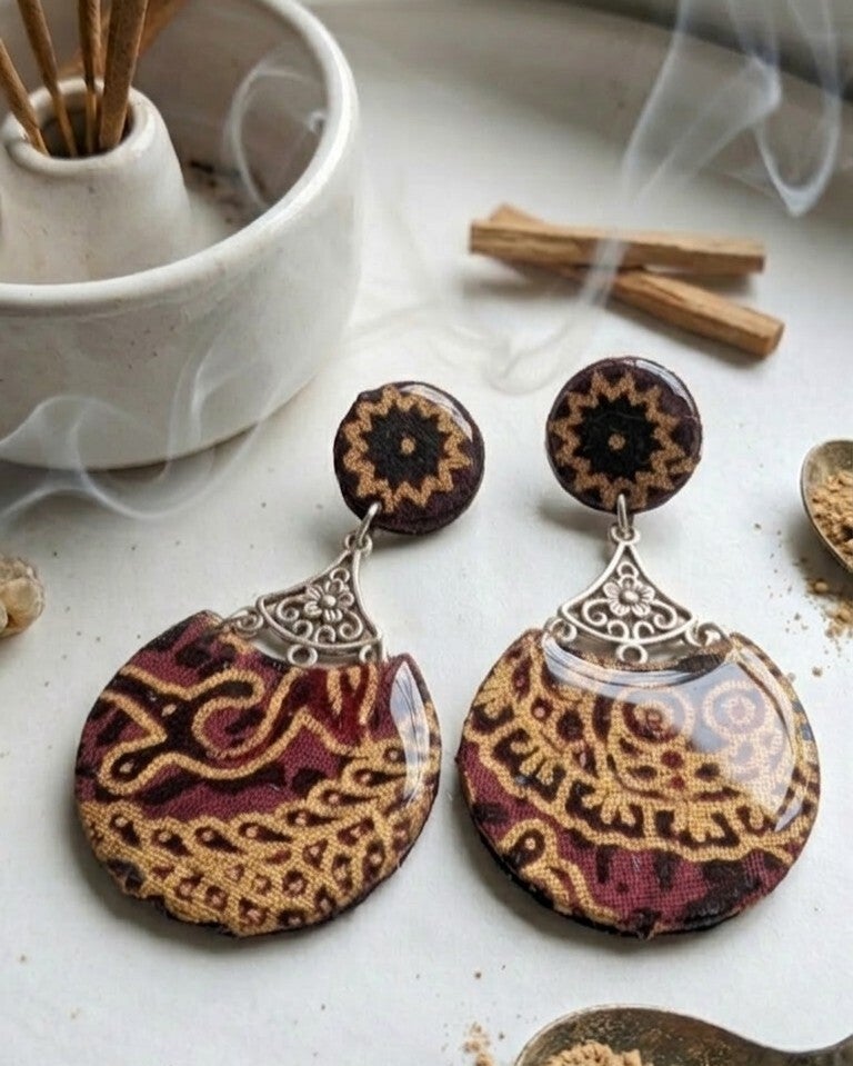 Pendientes KUNANG (Luciernaga) Marrón