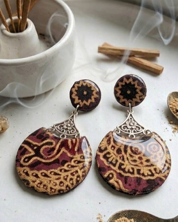 Pendientes KUNANG (Luciernaga) Marrón