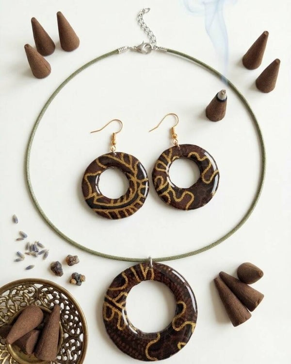 Conjunto BULAT (Círculo) Marrón