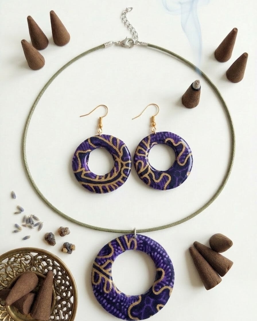 Conjunto BULAT (Círculo) Violeta