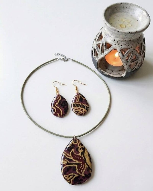 Conjunto TIRTA (Agua sagrada) Marrón