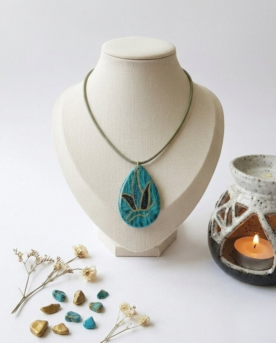Collar TIRTA (Agua sagrada) Turquesa