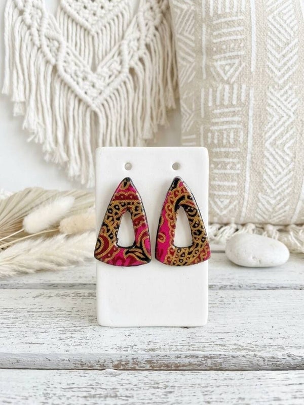 Pendientes TIGA Fucsia