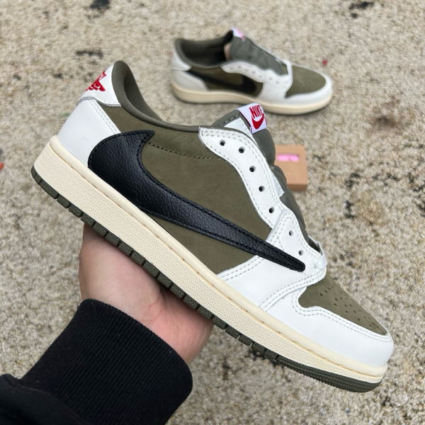 Travis Scott x Air Jordan 1 Low "Medium Olive"