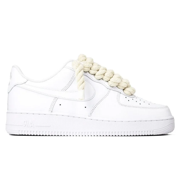 Air Force 1 White Custom Rope Laces White