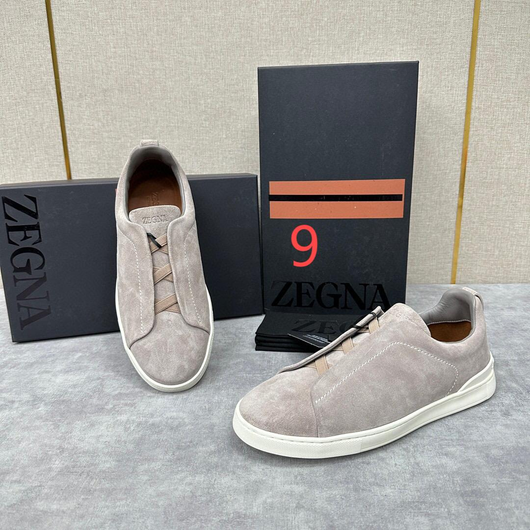 Zegna Suede Triple Stitch Luxury