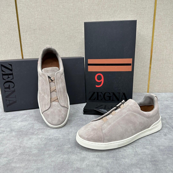 Zegna Suede Triple Stitch Luxury