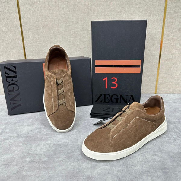 Zegna Suede Triple Stitch Luxury