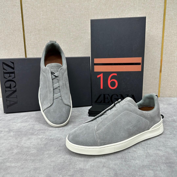 Zegna Suede Triple Stitch Luxury