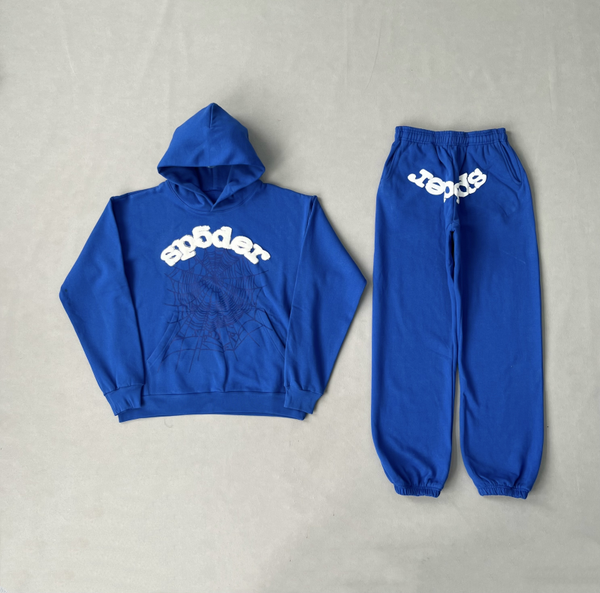 Sp5der Tracksuit Blue