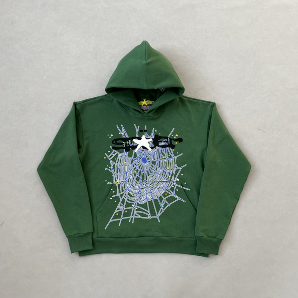 Sp5der Tracksuit Dark Green