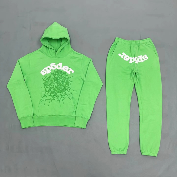 Sp5der Tracksuit Green