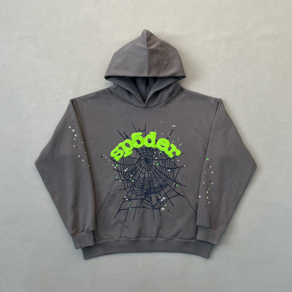 Sp5der Slate Grey Hoodie