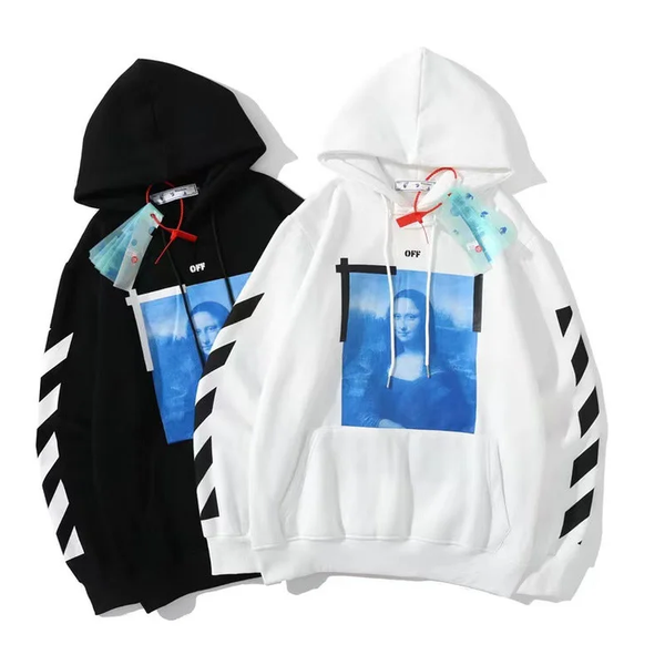 Off White Mona Lisa Arrow Printed Hoodie