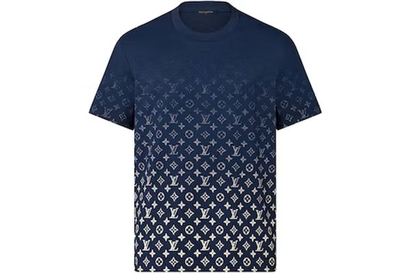 LV Monogram Gradient T-Shirt Dark Ocean