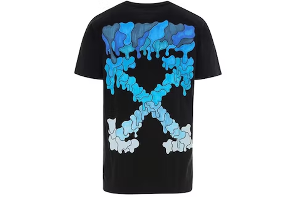 Off-White Spray Marker T-shirt Black Blue