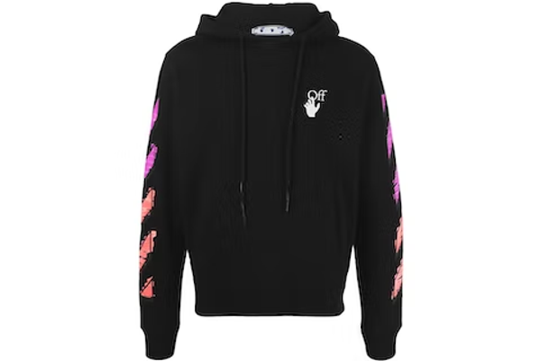 Off-White Marker Hoodie Black/Fuchsia