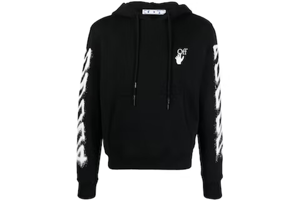 Off-White Spray Marker Hoodie Black/White