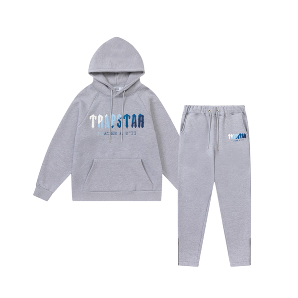 Trapstar Decoded Hooded Tracksuit – Cinza/Azul