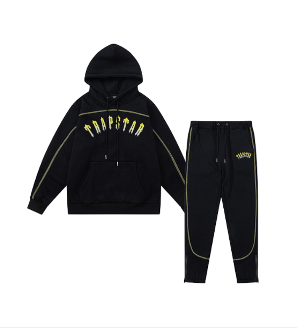 Trapstar Central Cee Tracksuit – Preto/Amarelo