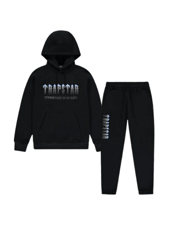 Trapstar Decoded Hooded Tracksuit – 2.0 Black