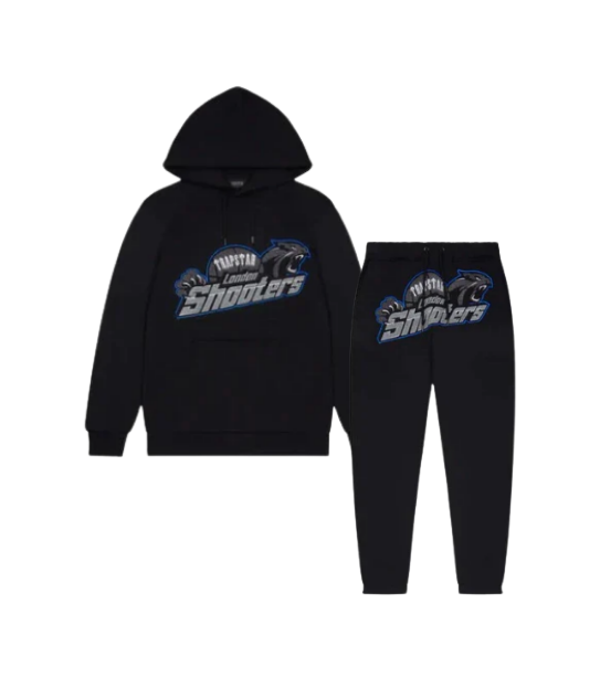 Trapstar Shooters Tracksuit – Preto/Azul