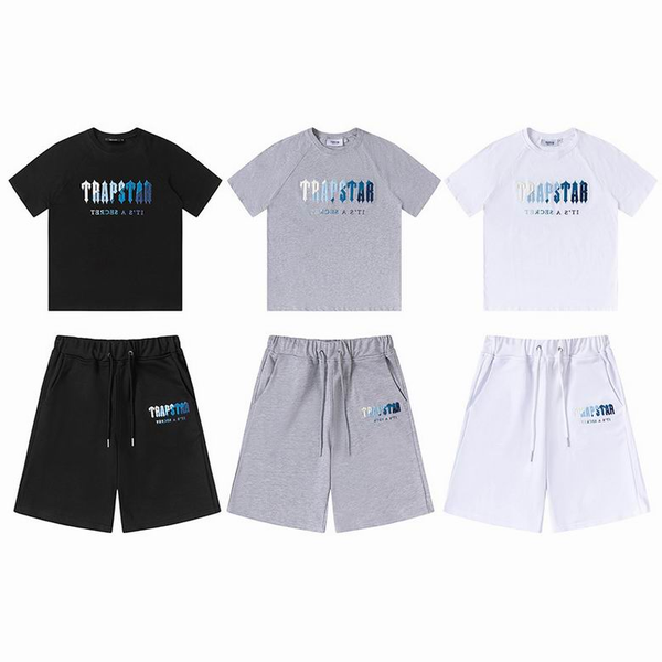 Trapstar Chenille Short Set Blue