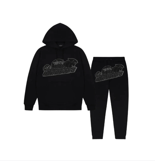 Trapstar Shooters Tracksuit – Black Monochrome