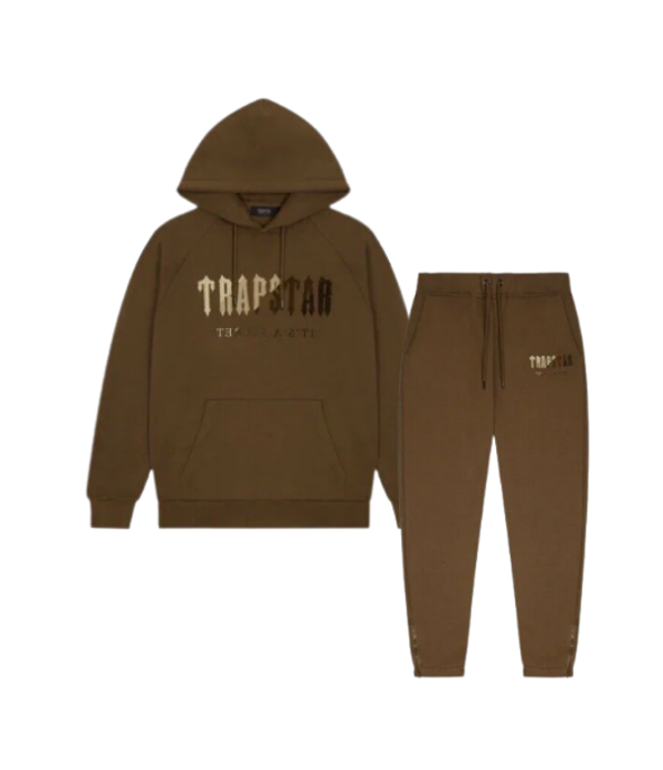 Trapstar Decoded Hooded Tracksuit – Brown