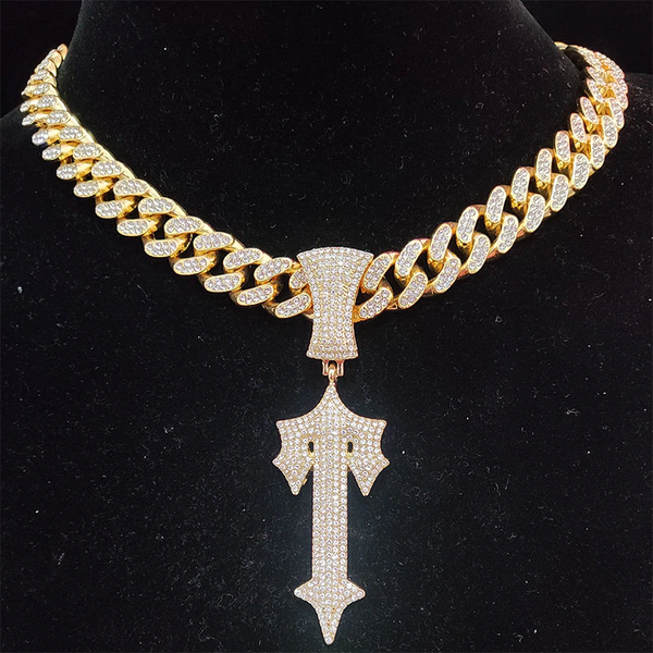 Trapstar Necklace Gold Cuban Link Chain