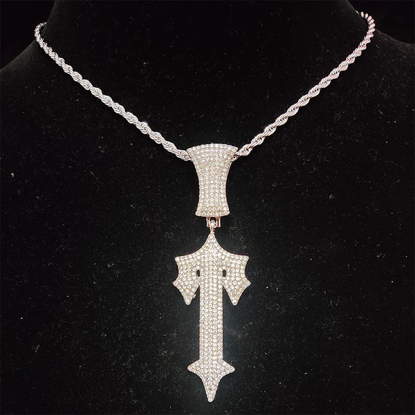 Trapstar Necklace White Gold Rope Chain