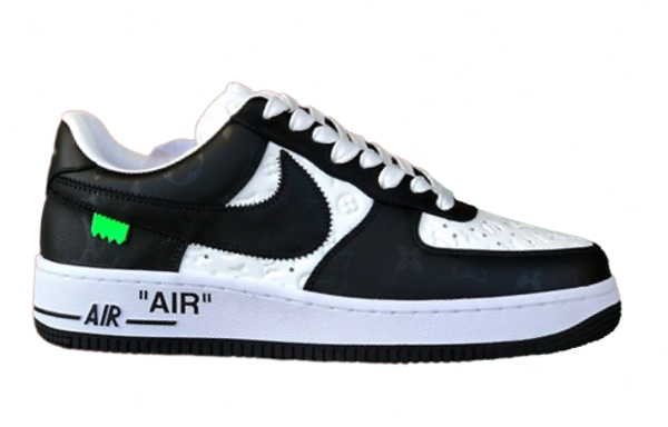 Air Force 1 Low Custom By Virgil Abloh x LV Black