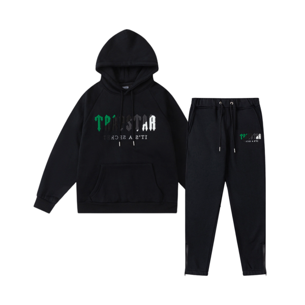 Trapstar Decoded Hooded Tracksuit – Preto/Verde