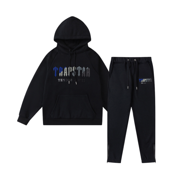 Trapstar Decoded Hooded Tracksuit – Preto/Azul
