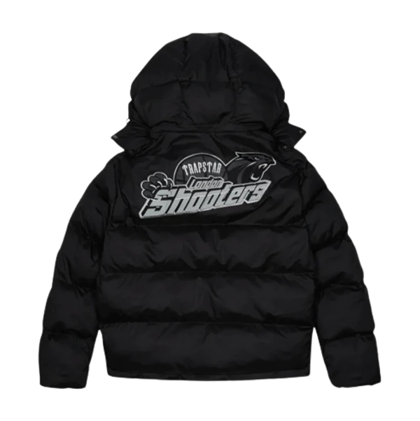 Trapstar Shooters Hooded Puffer Jacket - Black