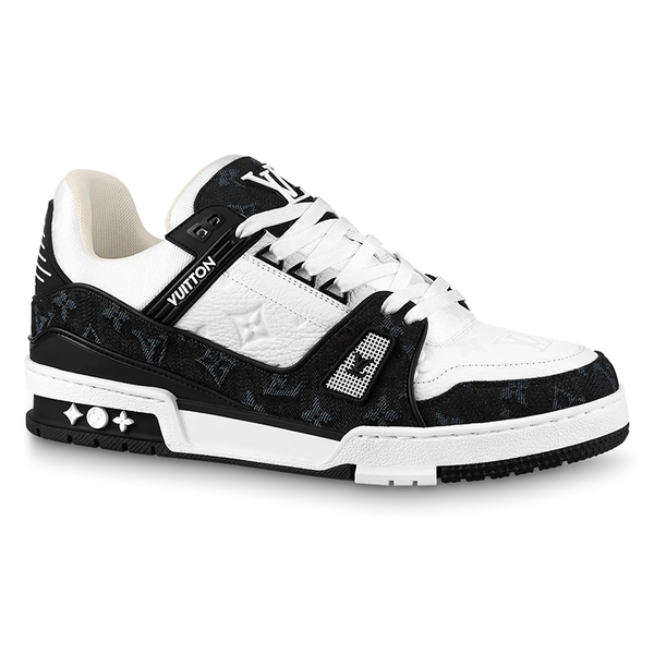 LV Trainer Black Monogram Denim White - Entrega em 1 Dia