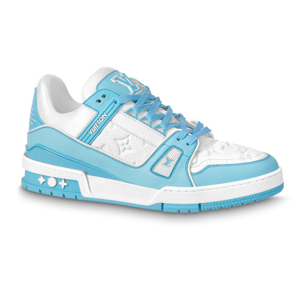 LV Trainer Low White Sky Blue