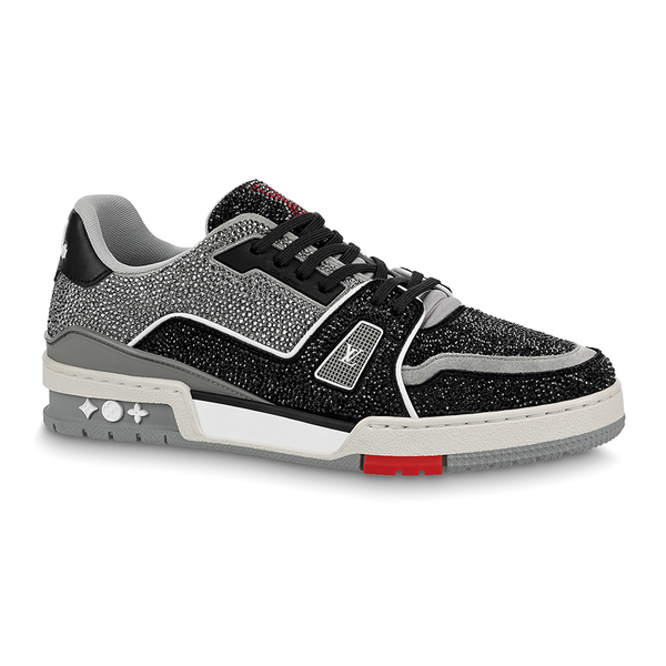 LV Trainer Black Grey Crystal