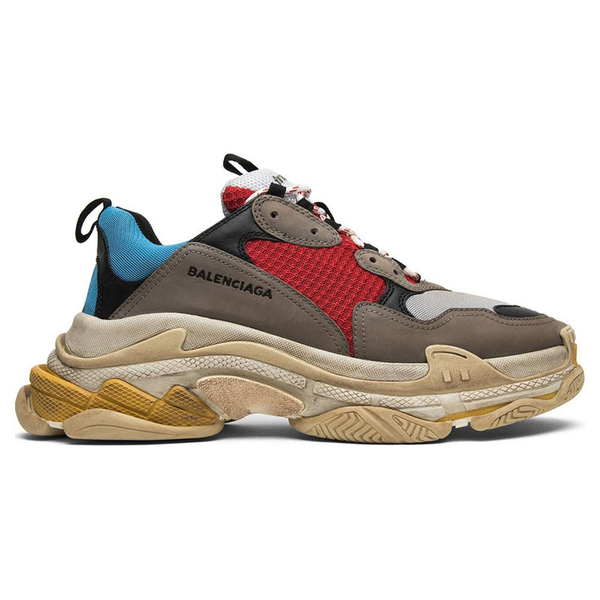 Balenciaga Triple S Grey Red Blue