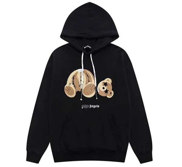Palm Angels Bear Sprayed Logo Hoodie